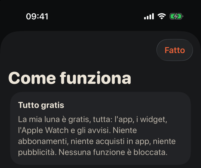 La prima scheda di «Come funziona» nell'app: «Tutto gratis».